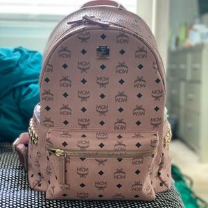 Large MCM Stark Backpack w/ Studs